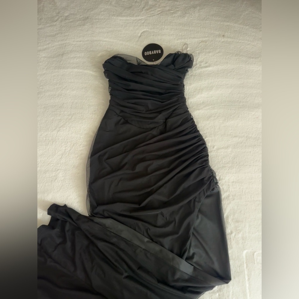 Elegant Black Off-Shoulder Dress by